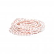 Lackerade glaspärlor 4 mm puderrosa