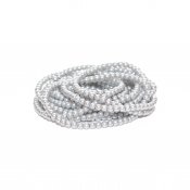 Lackerade glaspärlor 4 mm silvergrå
