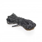Paracord 4 mm svart silver